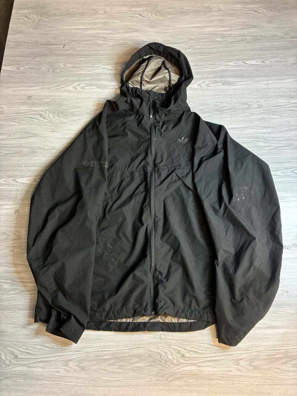 Adidas Skateboarding Gore-Tex Infinium Jacket Size 2XL Black Windbreaker